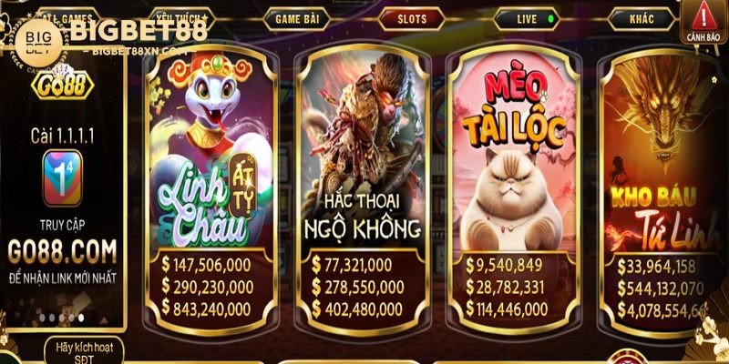 Những chủ đề slot game ăn khách hấp dẫn tại Go88 