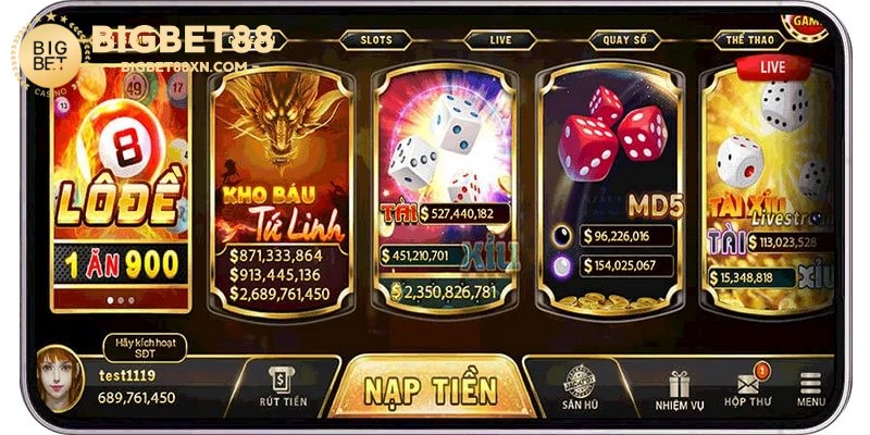 Cổng game được thiết kế tương thích với nhiều thiết bị khác nhau